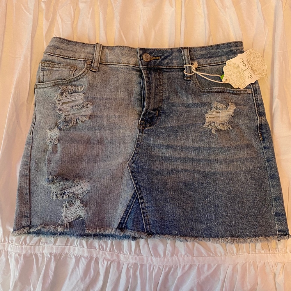 *new* Altard State two tone jean skirt